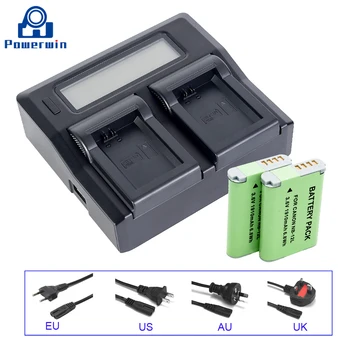 

Powerwin 1910mAh 3.6V NB-12L NB12L Camera Battery LCD Dual Charger For Canon PowerShot G1 X Mark II G1X Mark 2 N100 N100 VIXIA