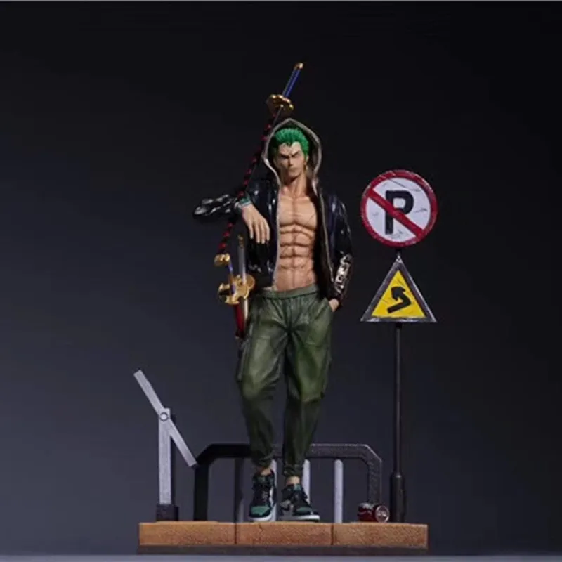 Аниме ONE PIECE Roronoa Zoro Street Trends статуя соломенная шляпа Пираты ПВХ фигурка Коллекция Модель игрушки