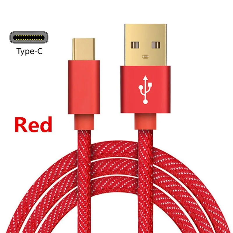 Red Кабель usb type-C хорошего качества 3A для Xiaomi Redmi Note 7 USB-C, быстрая зарядка для мобильных телефонов, кабель type-C для samsung Galaxy S9 S8 Plus S10 - Цвет: Red