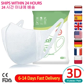 

3D Children's Masks 3 Layers Earloop Face Masks Nanometer 10pcs Safely Soft Disposable Anti-Dust Meltblown cloth Earloops Masks