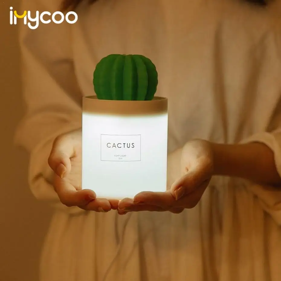 Ультразвуковой увлажнитель воздуха Cactus USB со светодиодсветильник кой диффузор