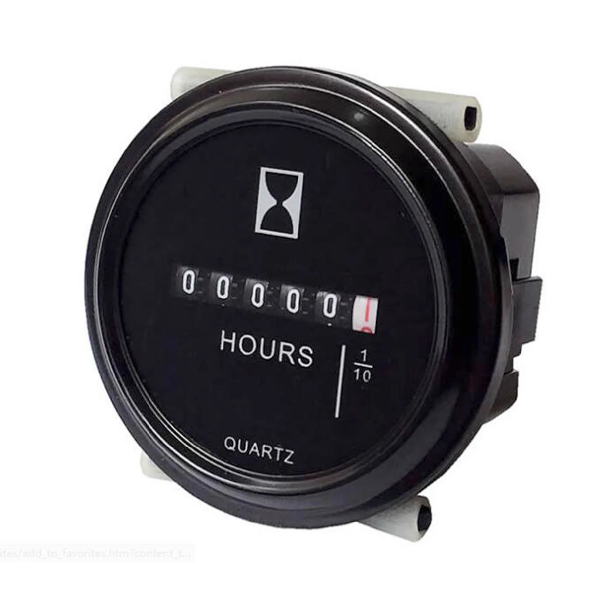 

12V 24V 36V Car Round 6 Display Hour Meter For Marine Boat Tractor Engine Waterproof Steady 2inch Hole Round Gauge Black