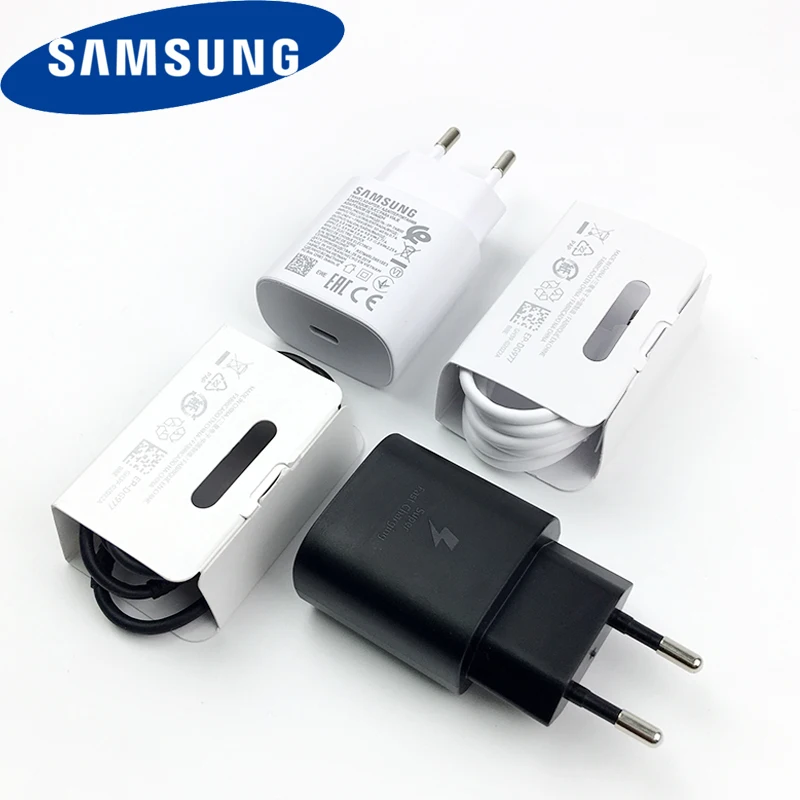 

Original Samsung S10 MobilePhone Super Fast Charger 25W PD Travel wall Charge adapter usb type c for MI 9 K20 Pro Galaxy Note 10