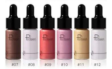 10 ROSE GOLD Pudaier новая жидкость для лица и губ, осветляющая жидкость, Освежающая жидкость, стойкая жидкость для отбеливания - Цвет: 10 ROSE GOLD