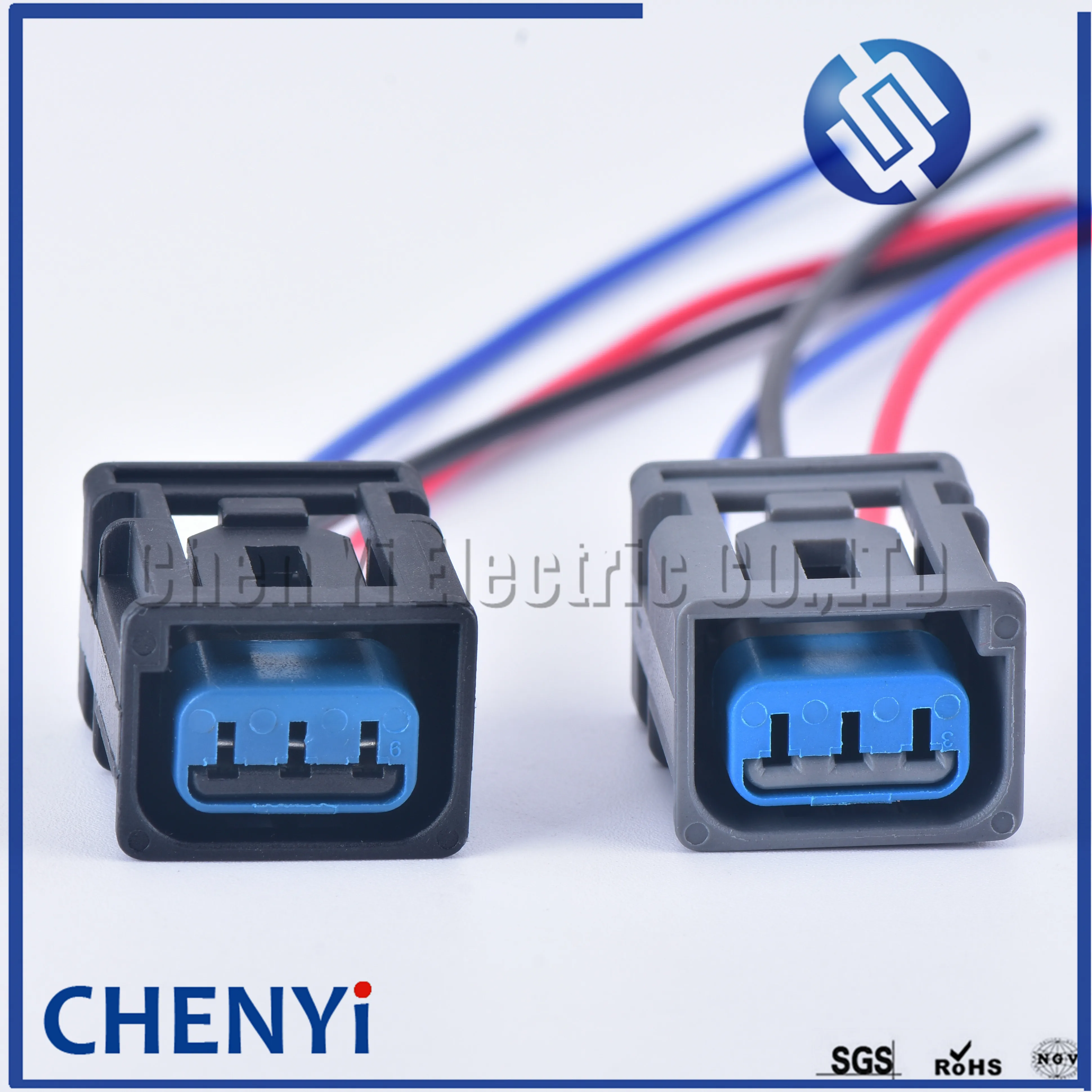 CNKF 5 Sets 3 pin waterproof female gray connector for ford 1W7T-14A464 ...