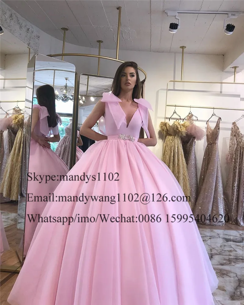 Mbcullyd/розовое фатиновое Пышное Платье длиной, с блестками и кристаллами, Vestido De 15 Anos, плюс размер, Пышное Бальное Платье