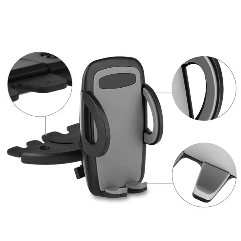 

Hot 1 Pc Car Auto CD Player Slot Mount Holder Cradle Stand For Mobile Smart Phone GPS YHQ
