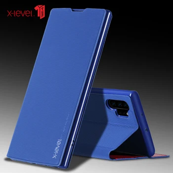 

X-Level Card Holder Flip Cases For Samsung S20 Ultra S10 S10E S9 S8 Plus Note 8 Note 9 Note 10 Plus Business Leather Cover Case