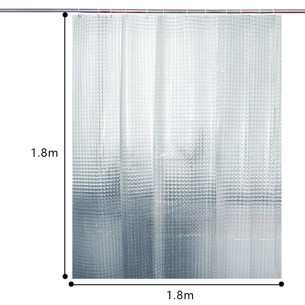 3D Водонепроницаемая занавеска для душа Толстая PEVA пластиковая прозрачная белая прозрачная занавеска для купания s Роскошная занавеска для ванной Товары для ванной