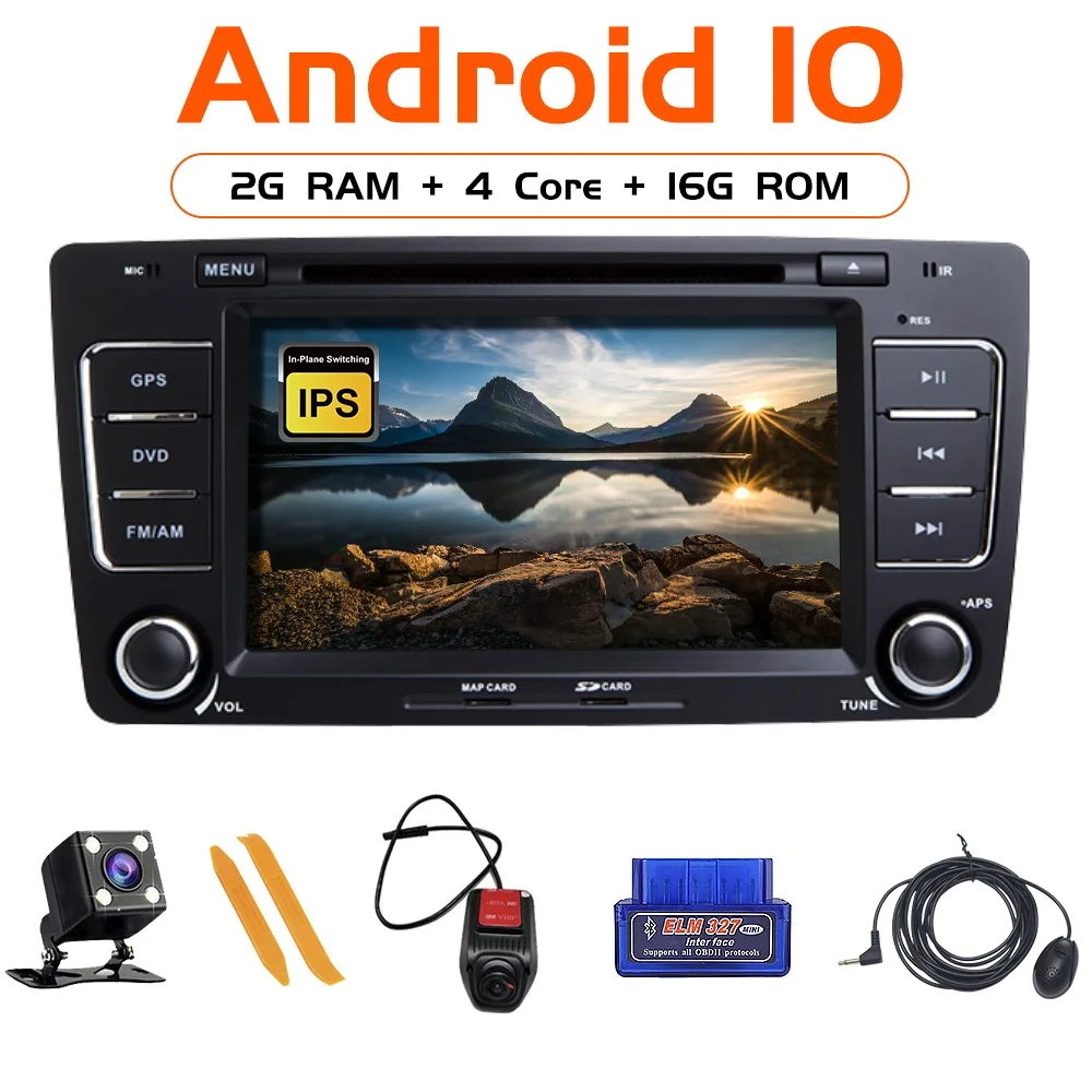 

ZLTOOPAI Android 10 Car Radio 2 Din For Skoda Octavia Yeti Car Multimedia Player GPS Stereo Audio DVD Player Car Player IPS DSP