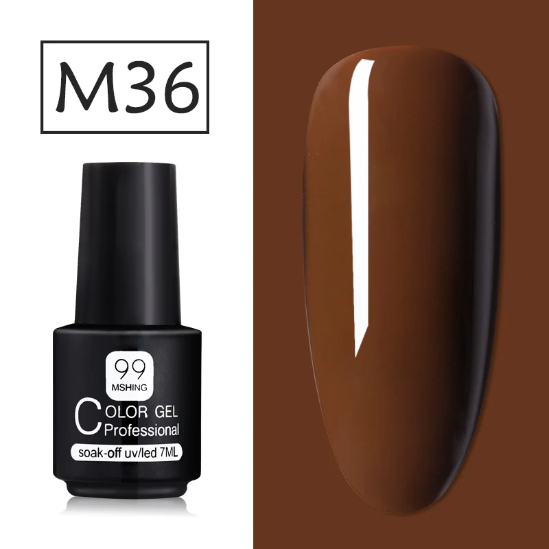 M036 Mshing Gel Polish Set All For Manicure Semi Permanent Vernis top coat UV LED Gel Varnish Soak Off Nail Art Gel Nail Polish - Color: M036