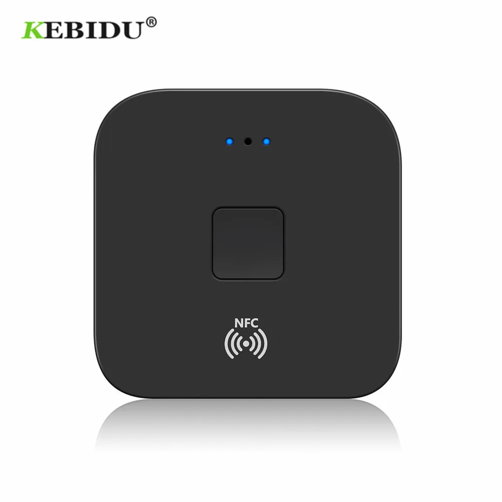 KEBIDU NFC Bluetooth 5,0 приемник NFC 3,5 мм AUX 2RCA разъем Hifi беспроводной адаптер 3,5 аудио приемник Автоматическое включение/выключение Bluetooth адаптер