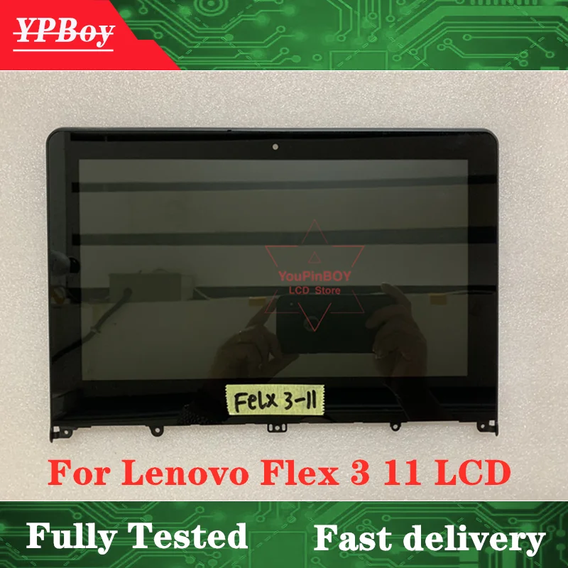 11 6 дюймов для Lenovo Flex 3 YOGA 300 Yoga светодиодный сенсорный ЖК экран дигитайзер в сборе +