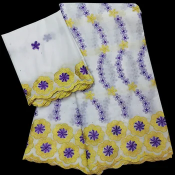 

Simple and graceful small flowers pattern 100% Cotton dress Fabric HLS157,Good quality Triple-colors Swiss Voile Lace Fabric