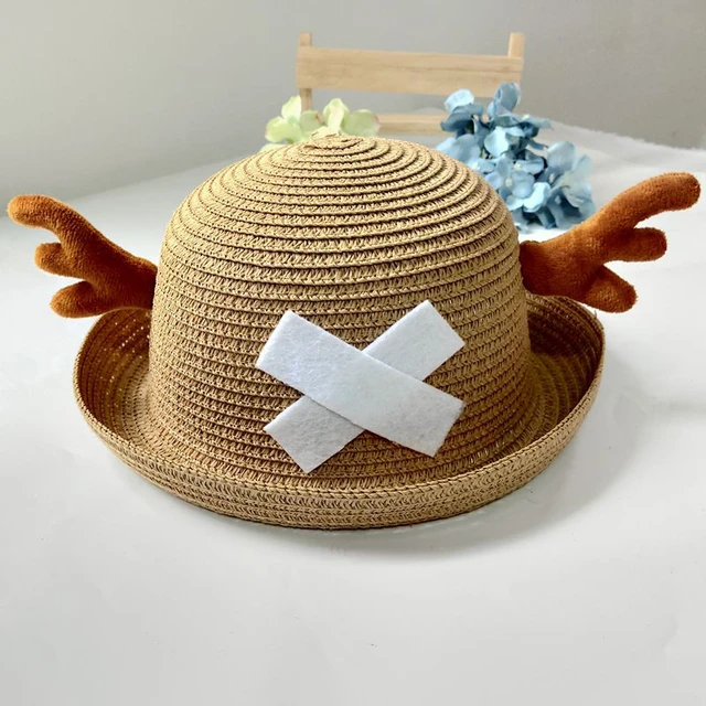 Anime Straw Hat Antler Cosplay Costume 