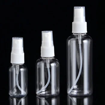 

10Pcs/set 5/10/20/30/50/100ml Transparent Refillable Bottles Perfume Lotion Spray Bottle Travel Cosmetic Container