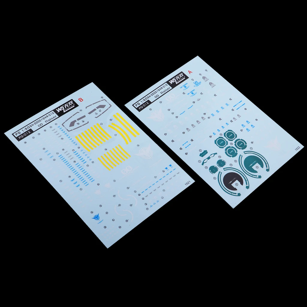 Model Decal Water Slide Stickers Toys Model Tools for PG 1/60 Gundam Model Accessory
