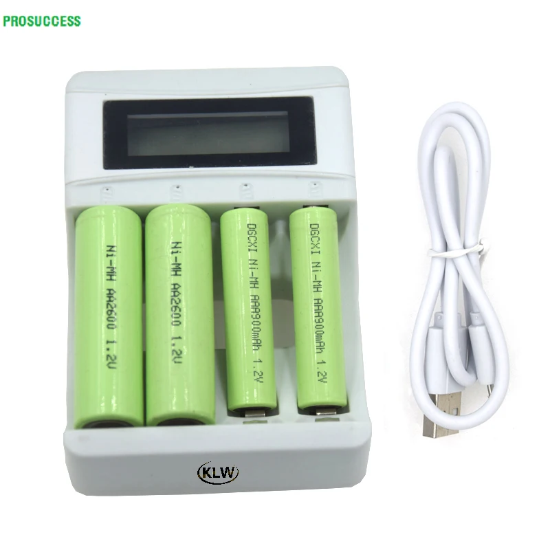 Умный USB Батарея Зарядное устройство для Перезаряжаемые 1 2 V AA AAA Размеры