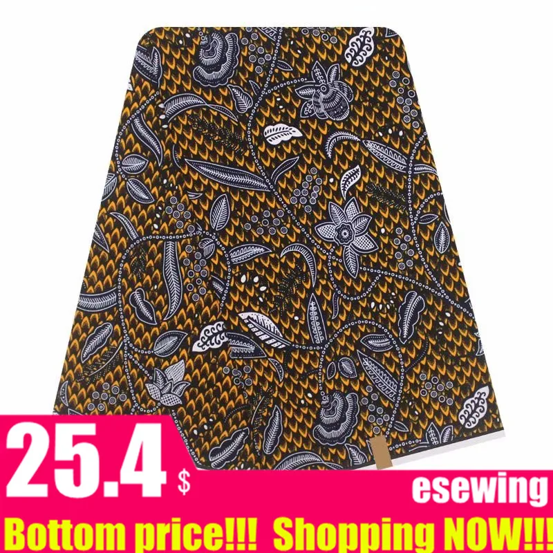 Последний Африканский нигерийский Анкара Воск Принт ткань Гана цветочный стиль обычный хлопок мягкий модный воск ткань