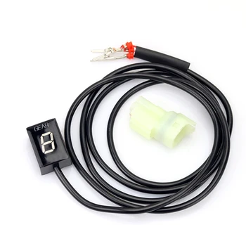 

Motorcycle Gear Indicator Red LED Wire Backside Outlet Waterproof for Motorbike TD326