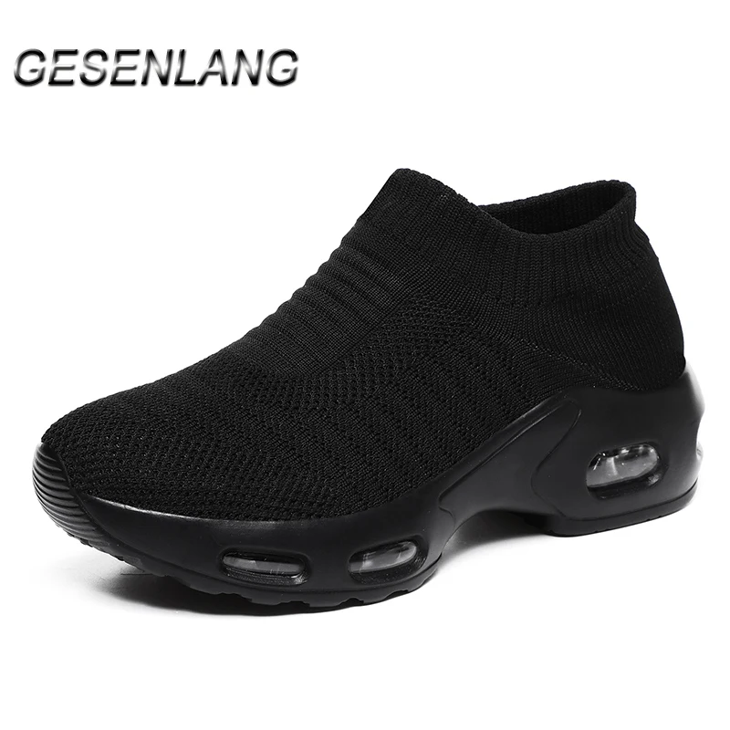 

Women's Running Shoes Outdoor Walking Jogging Sports Shoes Breathable Wearable Nonslip Light Shockproof Air Cushion Sneakers New