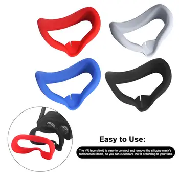 

Washable Eye Mask Professional Silicone Face Cover Eye Sweatproof And Lightproof Pad For Oculus Quest