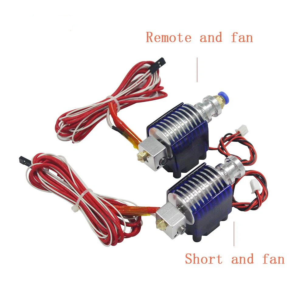 V5 j-головка экструдер Hotend для 1,75 мм нити 3D принтеры части дистанционного прямой короткий Горячий Конец 0,4 мм 12V40W алюминиевый набор часть