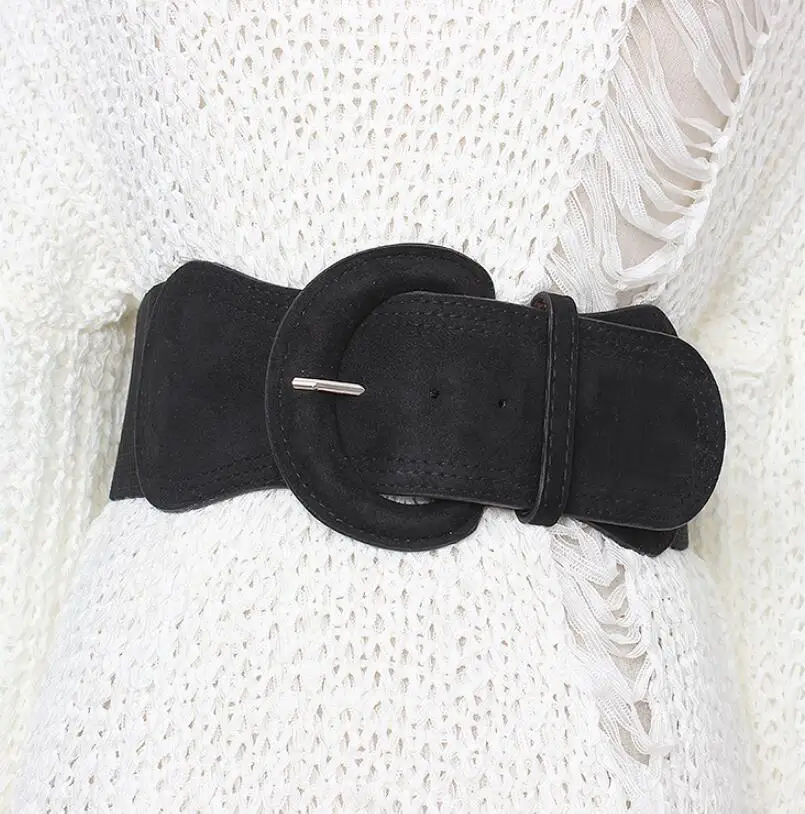 Женские Подиумные модные эластичные пояса женское платье Корсеты пояс с пряжкой Украшение широкий пояс R1989