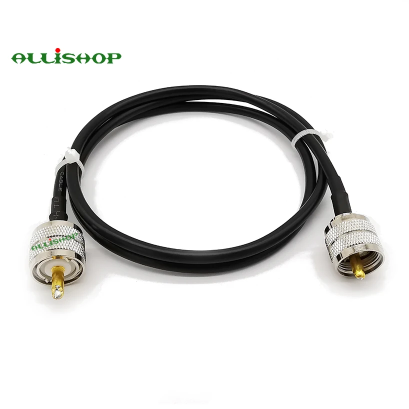 Pl259 к pl259 мужской RG58 коаксиальный кабель косичка перемычка UHF PL-259 разъем антенный кабель для CB, Любительский радиоприемник