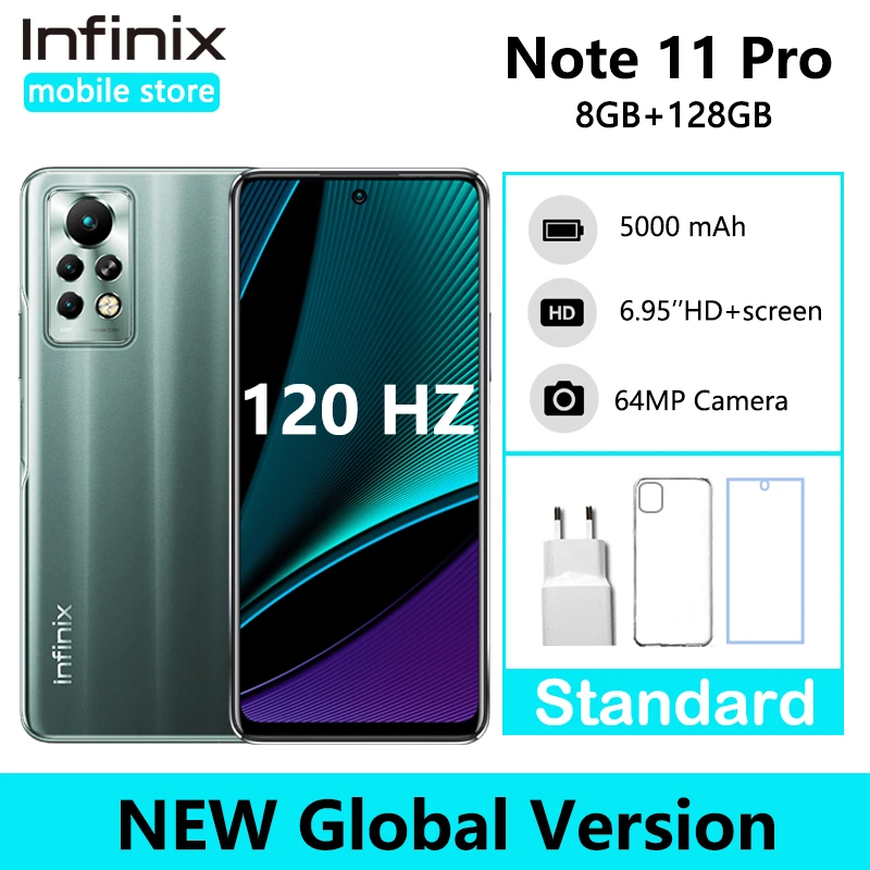 ram computer Global version Infinix Note 11 Pro 8GB 128GB 6.95'' Display Smartphone Helio G96 64MP Camera 33W Super Charge 120Hz Refresh Rate ddr4 ram