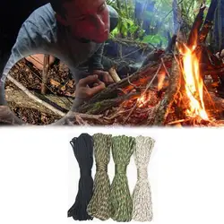 5 Meters Dia.4mm 7 Stand Cores Outdoor Parachute Cord Hiking Rope Climbing Lanyard Camping Equipment Survival Accessories T E6f4