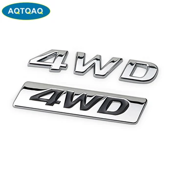

1Pcs 3D Metal 4WD Car Side Fender Rear Trunk Emblem Badge Sticker Decals for Hyundai IX25 IX35 Tucson,car accessories decoratio
