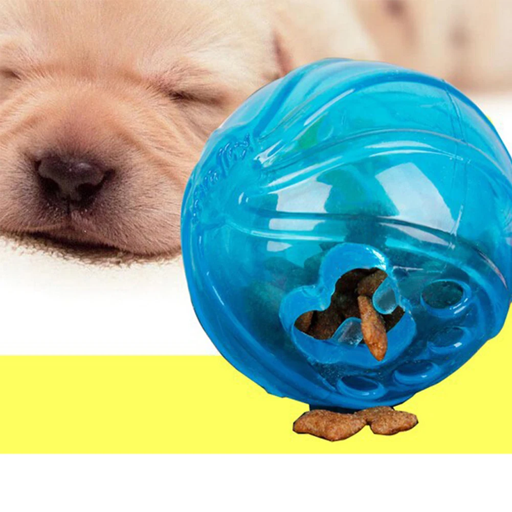 Non Toxic Pet Dog Toys Fun Food Dispenser Treat Chew Ball Rubber Products for Dogs Size