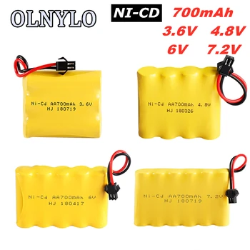 

2.4V/3.6V/4.8V/6V/7.2V/8.4V Ni-CD AA Rechargeable Battery Pack For Remote Control Toys Electric Car Nicd Volt Bateria SM-2P Plug