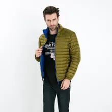 Брендовая зимняя куртка для мужчин, новинка, пальто для пар, ультра тонкий светильник, водолазка, одноцветная парка, пуховик на утином пуху, 4XL