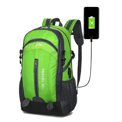 Водонепроницаемый спортивный рюкзак для мужчин и женщин, легкая Дорожная сумка из полиэстера, 30л, красочный мягкий рюкзак на плечо YDB08508 - Цвет: green