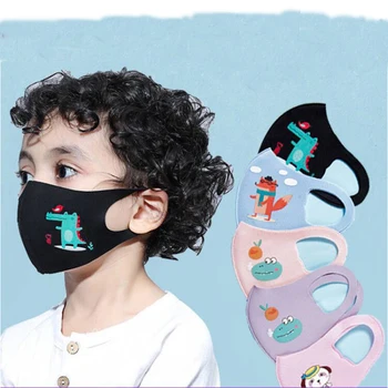 

10pcs Reusable Children Mask Protective Kids Mouth Mask Anti-Fog Haze Dust PM 2.5 Printed Face Mask Breathable Unisex Kids Mask