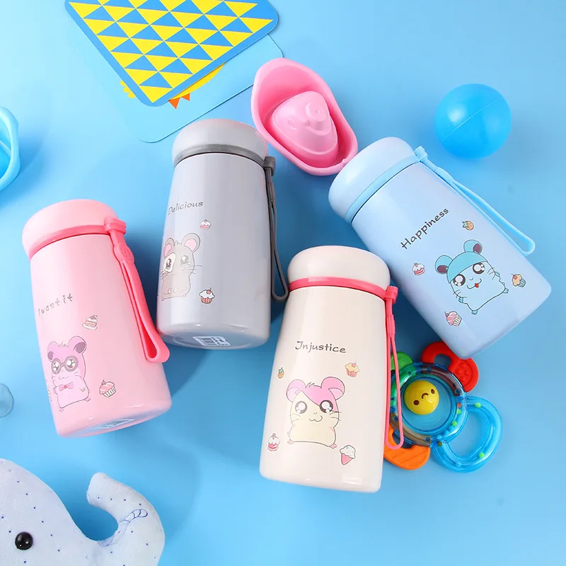 

Korean-style Cartoon Little Hamster Insulated Cup Online Celebrity INS Cute Portable Mini Cup Simple Readily Water Cup