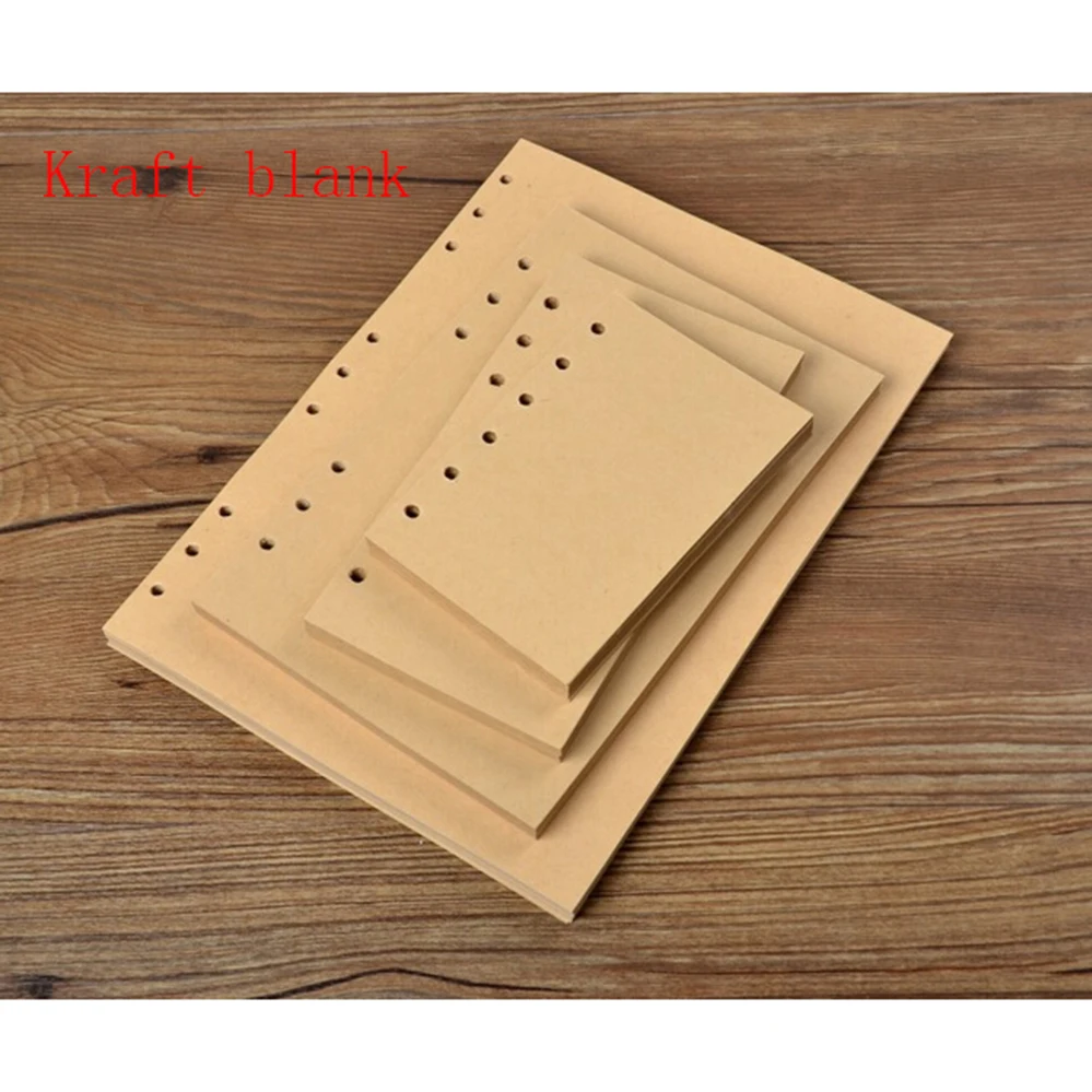 100 г 80 листов в клетку белый крафт кремовый блокнот со спиральными вставками