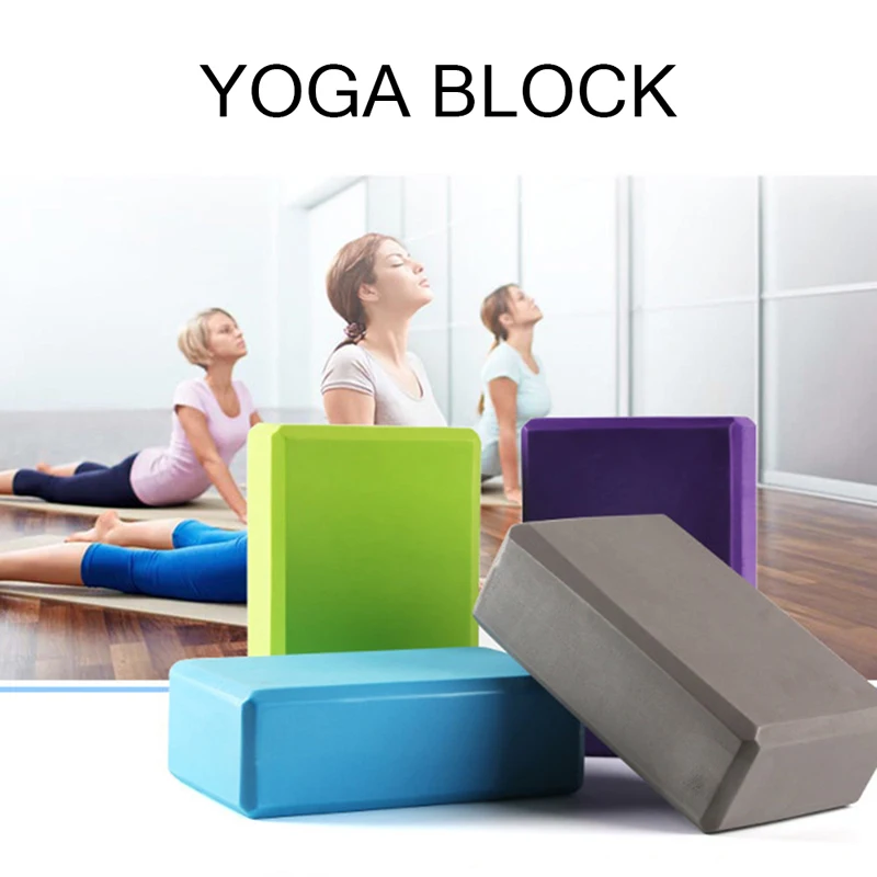 Gym Fitness Yoga Tool 2021 hot EVA Yoga Cork Block Pilates Foam Brick Home Stretch Exercise Training Bodybuilding Equipment