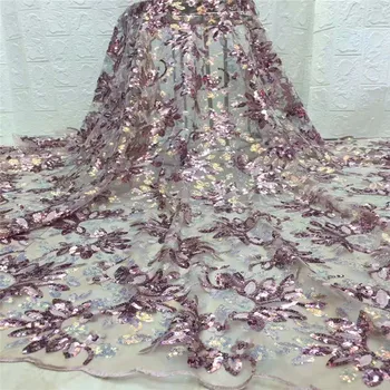 

Christmas Dress Design High Quality 2019 Tulle Sequins African Lace Fabric Guipure Embroidered French Net Nigerian Lace Fabric