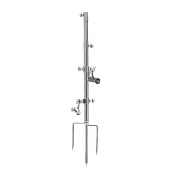 

3 In1 Foldable Fishing Pole Tackle Bracket Anti-Rust Steel Fishing Bracket Rod Holder Fish Tackle Fishing Stand Pole Holder 4