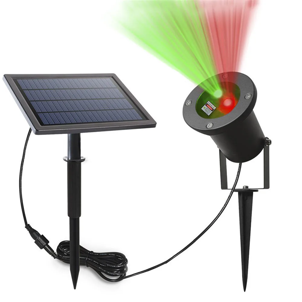 Солнечный открытый лазерный проектор Sky Star IP65 Водонепроницаемый сценический прожектор душ Рождественский пейзаж Сад проектор лампа