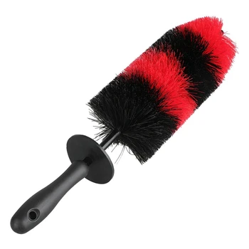 

17 Inch Car Wheel Tire Brush Soft Bristle Automotive Care & Detailing Wash Tool