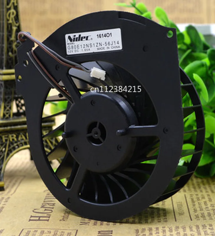 

Free shipping G80E12NS1ZN-56J14 DC 12V 1.65A Projector TV Cooling Fan