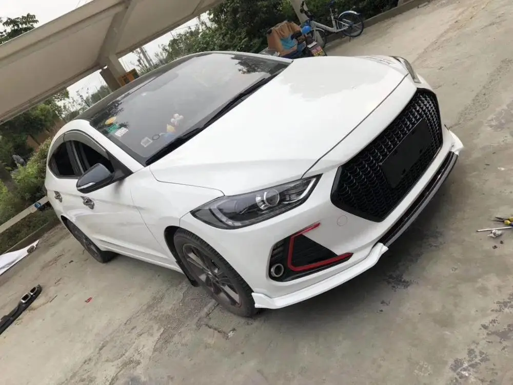 Для hyundai Elantra Body kit спойлер- Elantra BCC ABS задний спойлер передний бампер диффузор защитные бамперы