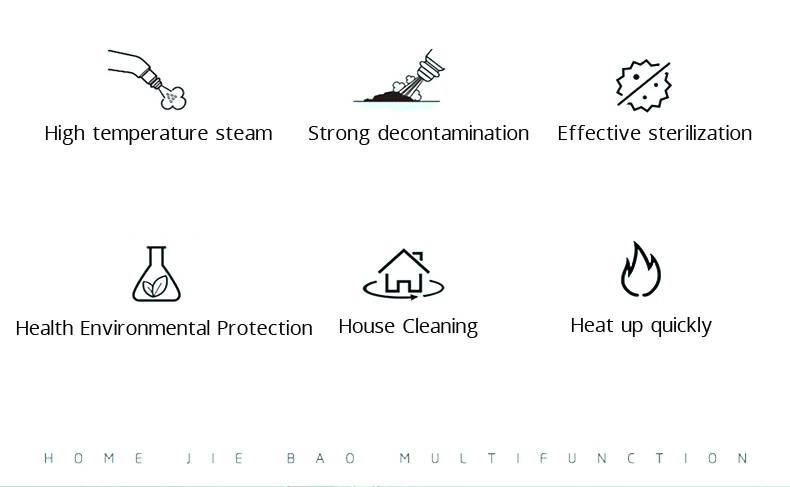 3Bar High Pressure Steam Cleaner kitchen Sofa High temperature Disinfection Sterilization 1200W 220V Electric Steam Cleaner Mop