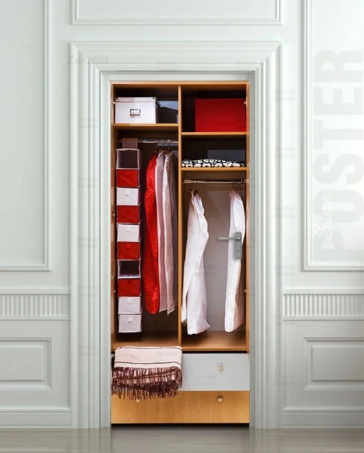 

Door Decoration Door Stickers Simulation Wardrobe Locker Diy Self-Adhesive Waterproof Pvc Mural Wallpaper 3D Door Home Design