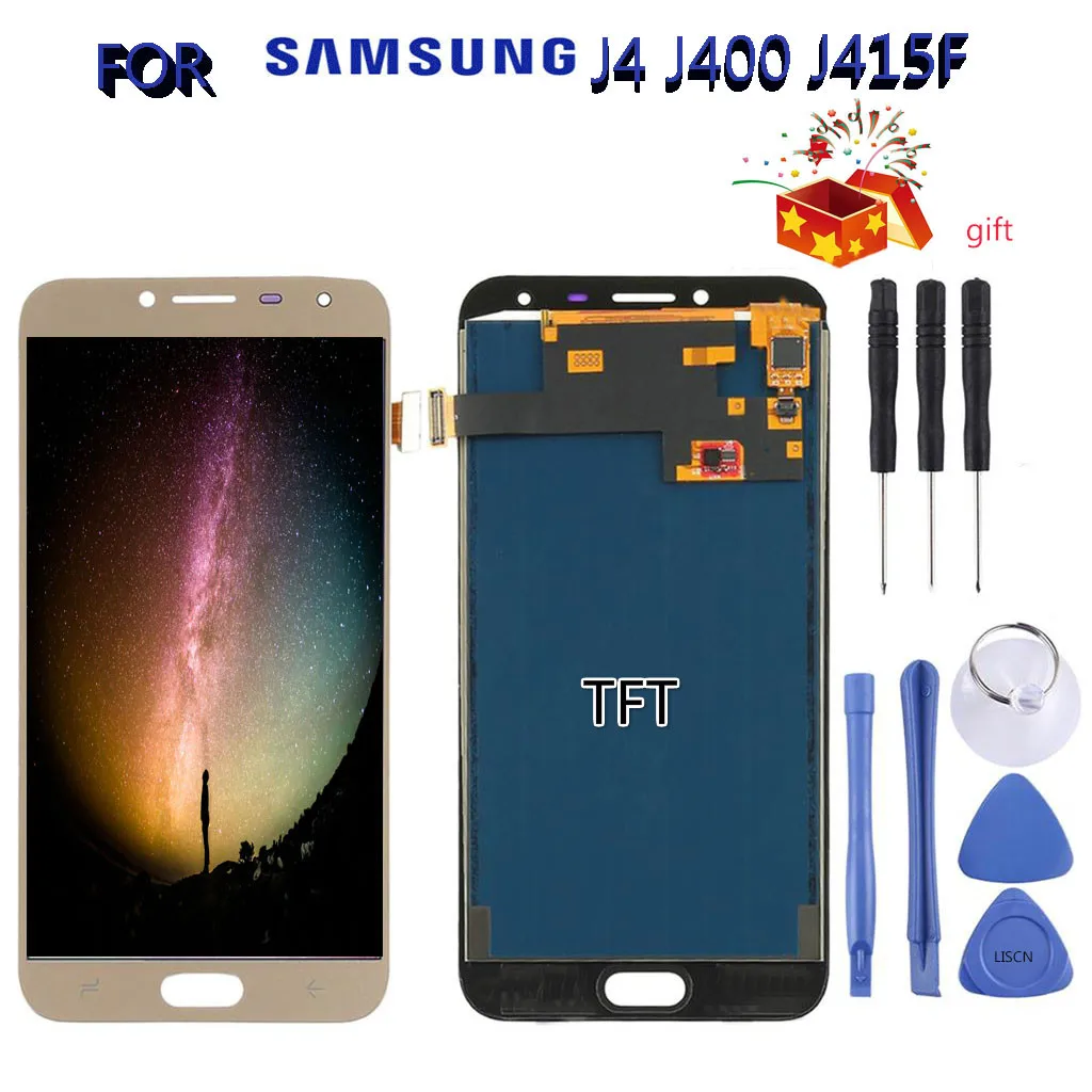 

FOR 100%TEST Samsung Galaxy J400 J4 2018 J415F LCD Display with Touch Screen Digitizer Assembly Brightness Control Replacement