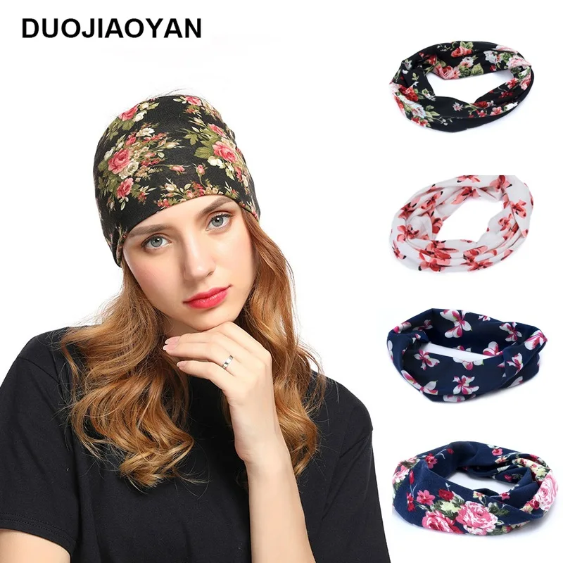 

Multi-Delicate And Charming Hot New Style Knitted Headwear Elastic Headband Retro Flower Hair Accessories Hair Band